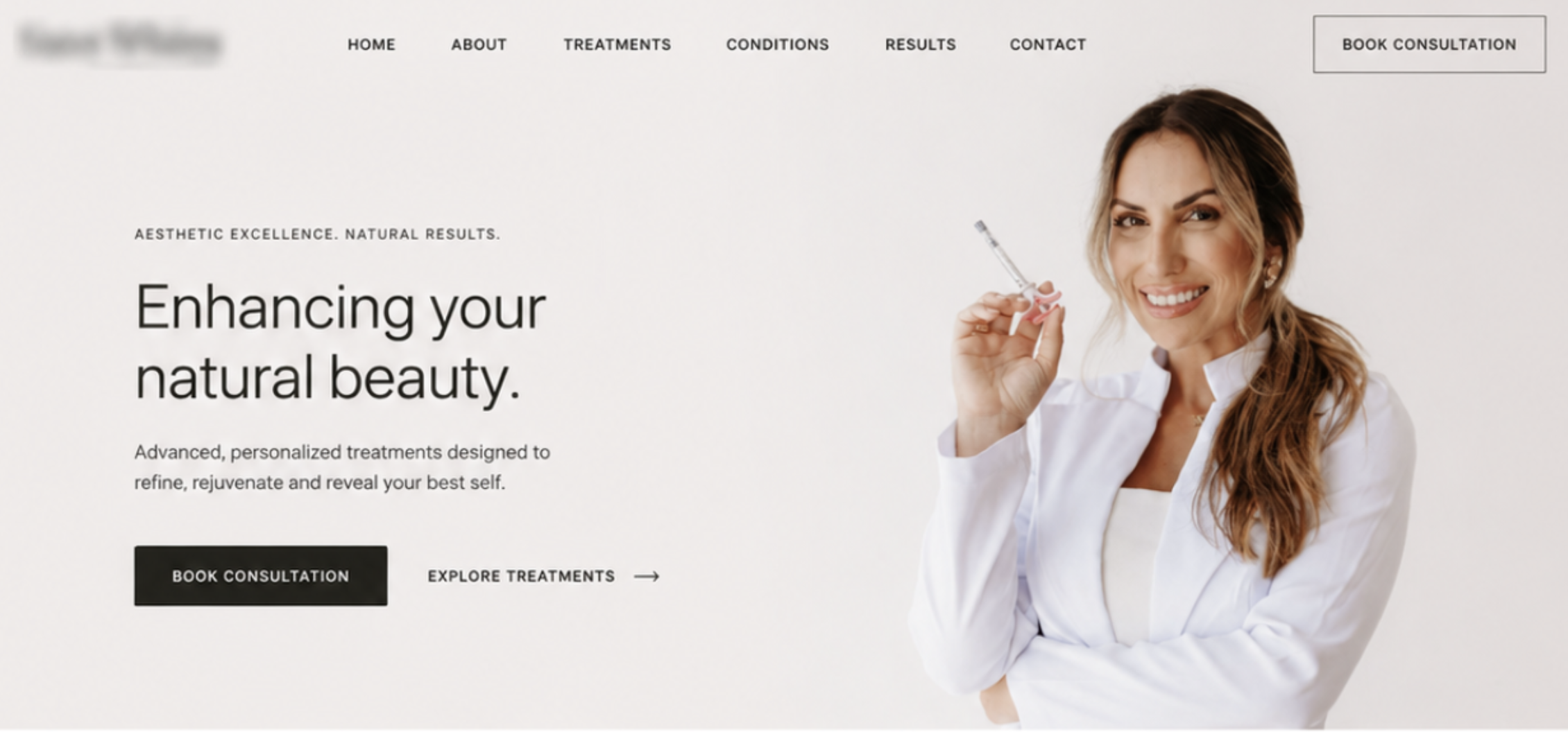 Private Aesthetics Clinic project visual